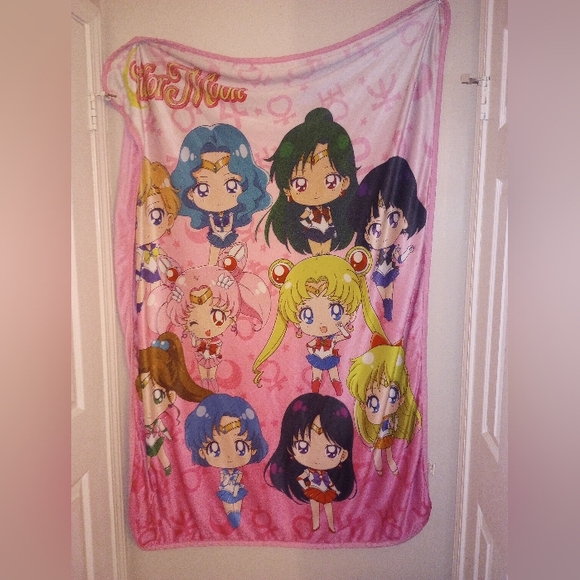 Sailor Moon Chibi Sailor Guardians Lightweight Throw - Picture 1 of 4